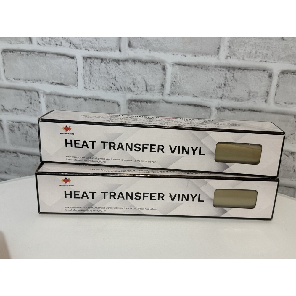 Heat Transfer Vinyl HTV Roll Bundle Iron-On T-Shirt Craft Lot of 2